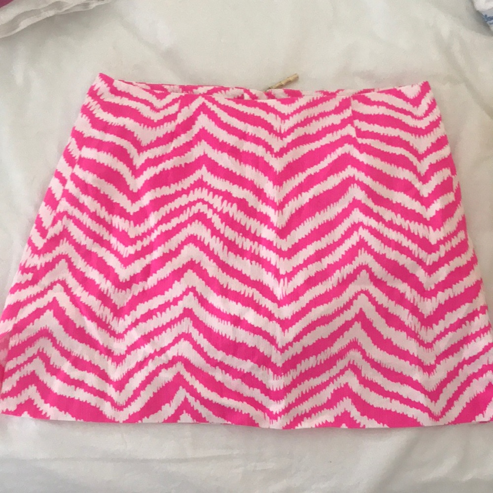 Lilly Pulitzer Hot Pink Zig Zag Skort